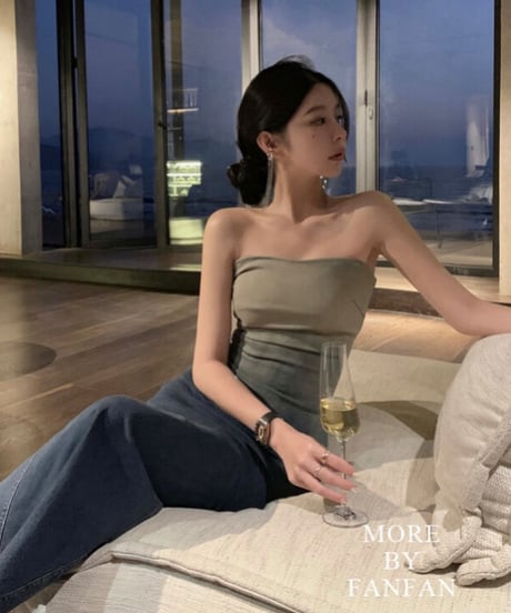 Gradation Denim Dress OP
