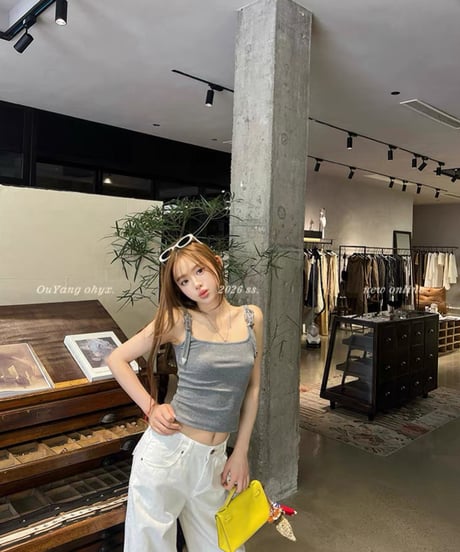 Metal Buckle Shoulder Strap Vest