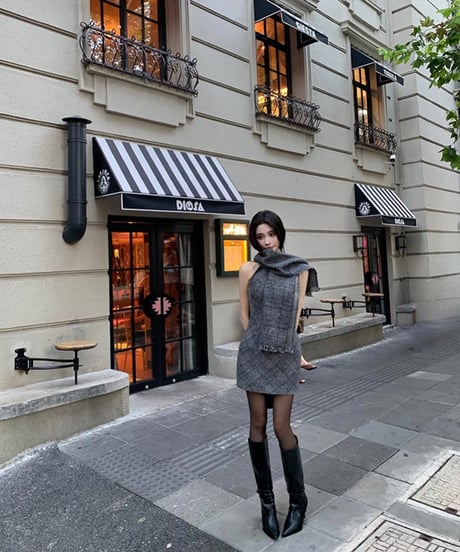 Check Wool OP & Muffler Set