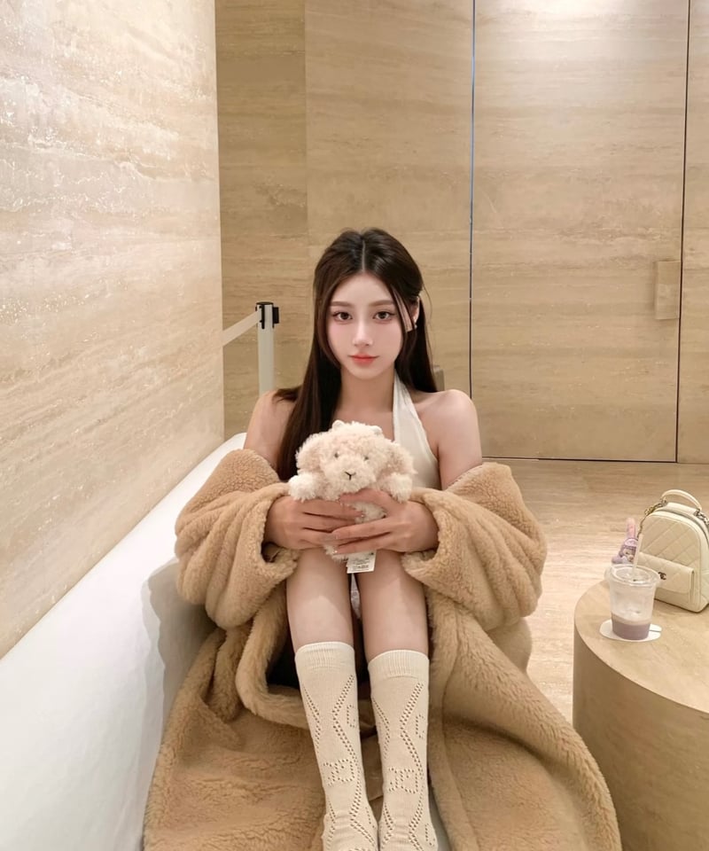 glance tokyo テディベアコート Teddy Bear Fur Coat【Beige】 | glancetokyo