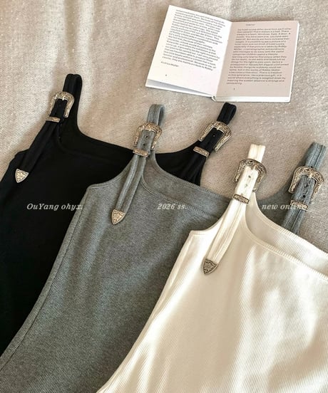 Metal Buckle Shoulder Strap Vest