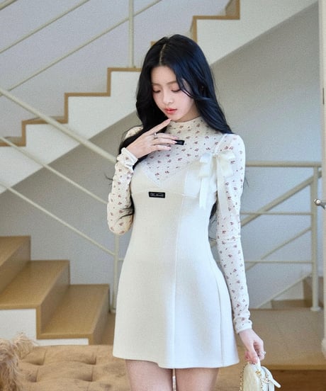 Girly Strap Dress & Long Sleeve