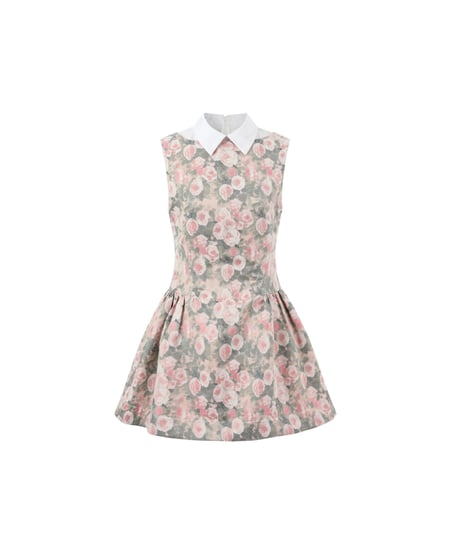 Rose Oil Painting Dress