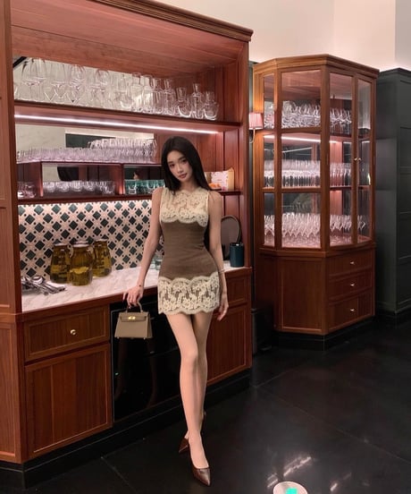 Lace Patch Dress