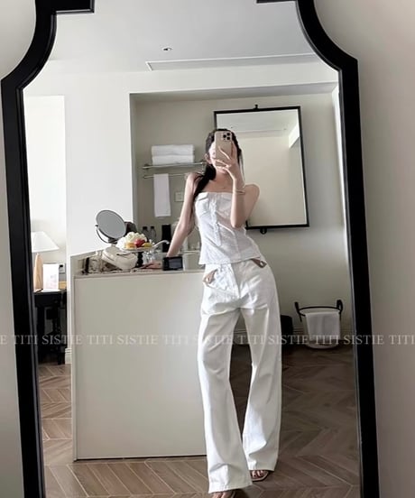 Suede Patch Denim Pants