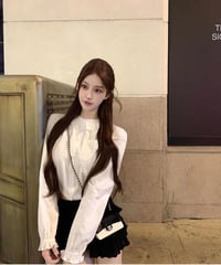 Elegant Lace Shirt & Frill Skirt