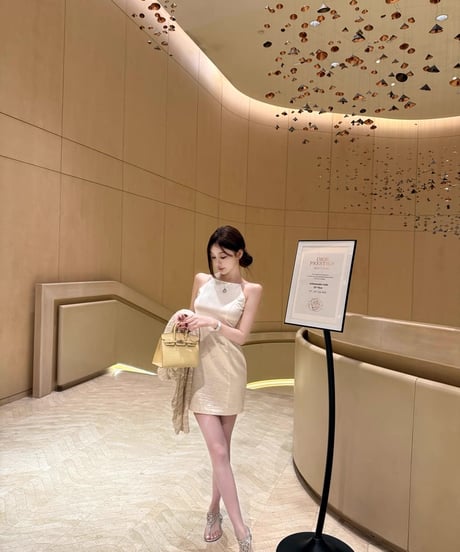 Pearl Satin Jacquard Dress