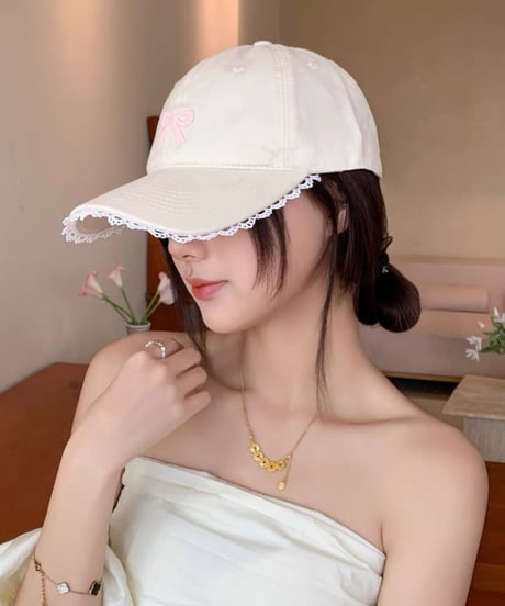 Lace Embroidery Cap