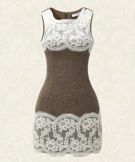 Lace Patch Dress