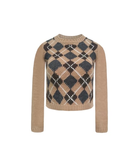 Checkered Pullover Sweater