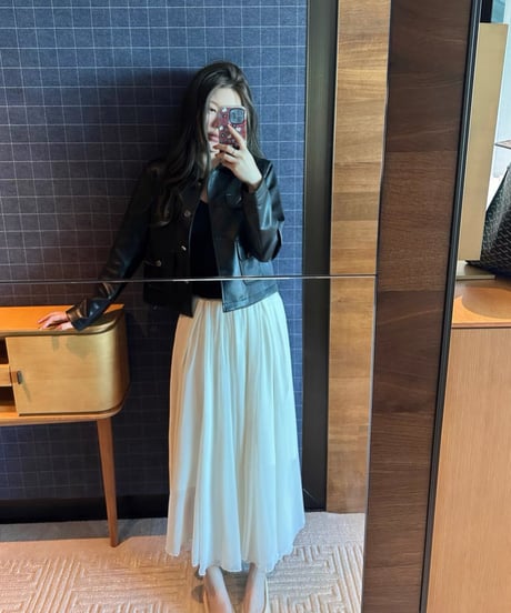 Feminine PU Leather Jacket