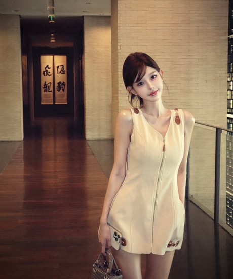 French Sleeveless Dress