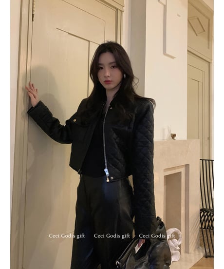 Quilting PU Leather Jaket