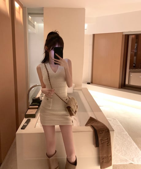 No Sleeve Knit OP