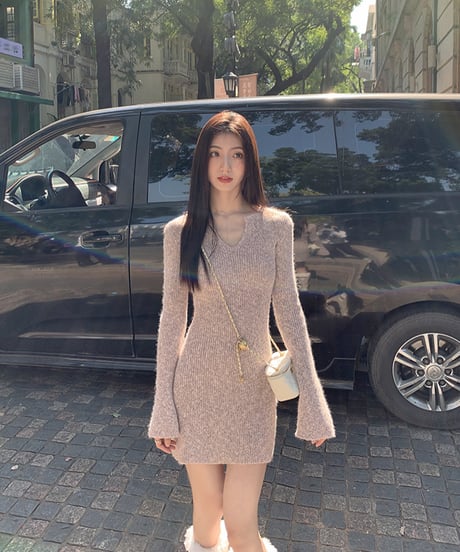 Vneck Mohair Knit OP