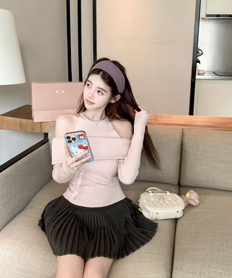 Fake 2piece Offshoulder