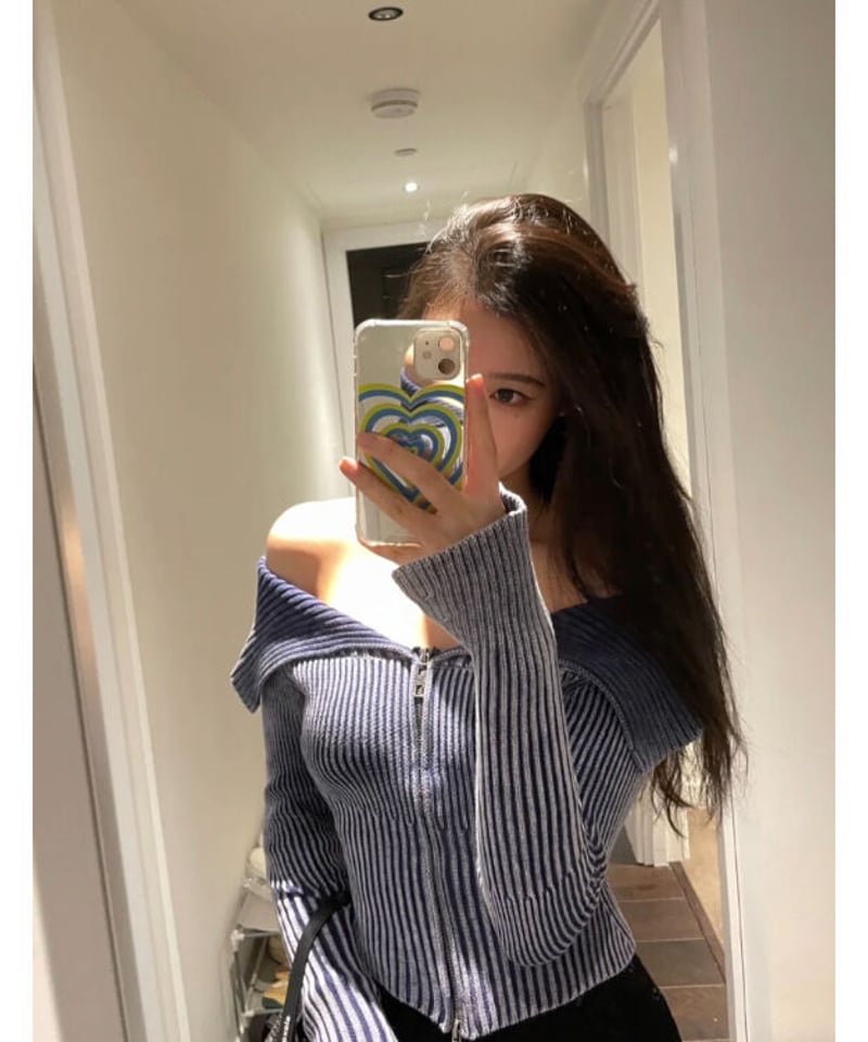 Tribeca Rib Off Shoulder Knit | glancetokyo