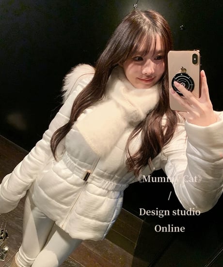 Satin Raccoon Fur Down Jaket