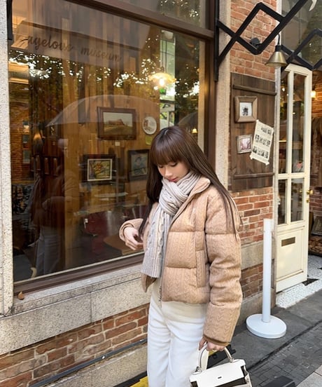 Cable Short Down Jacket
