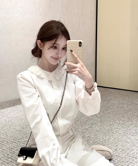 Elegant Lace Shirt & Frill Skirt