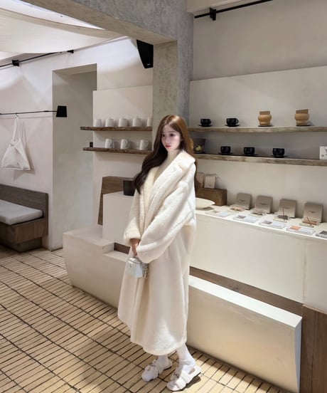Teddy Bear Fur Coat【White】