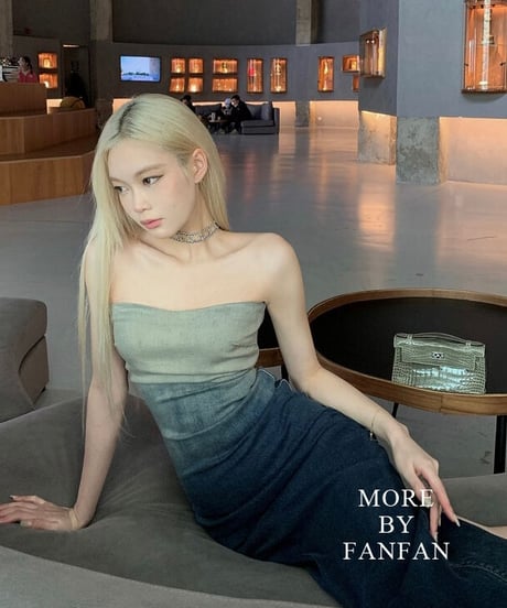 Gradation Denim Dress OP