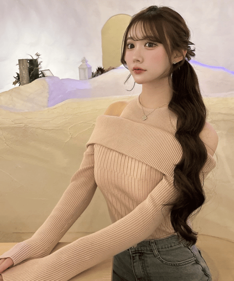 Fake 2piece Offshoulder