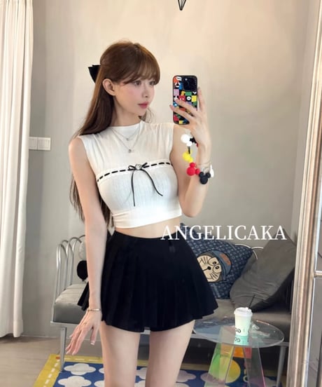 Ribbon Sleeveless Vest