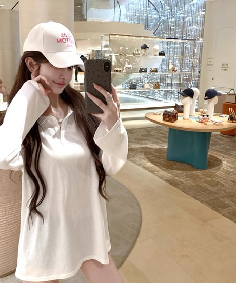 Minimal Loose Polo Shirt【※在庫あり5日以内配送】