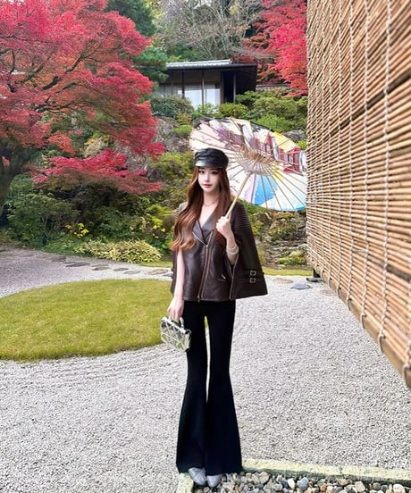 Shawl PU Leather Jacket