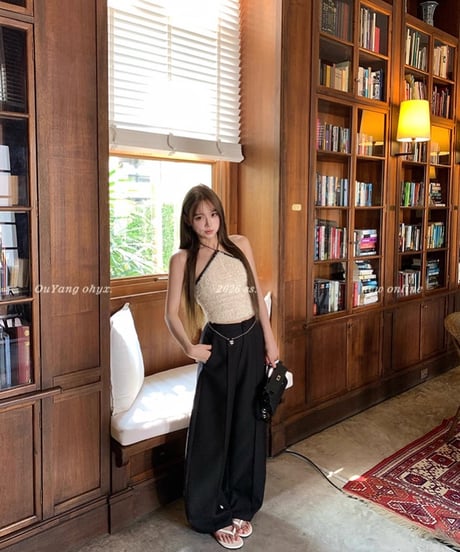 Feather Halter Neck Tops