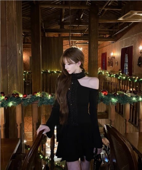 Rhinestone Scarf Knit Tops