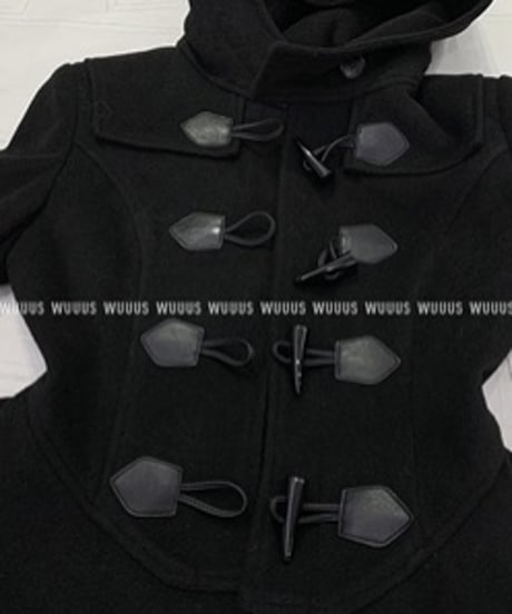 Vintage Irregular Hem Horn Button Jacket