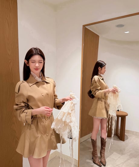 Toffee Trench Coat
