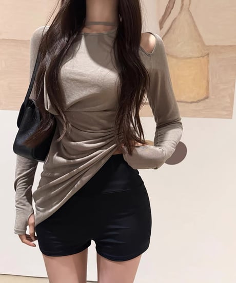 Slim Fit Faux 2piece Tops