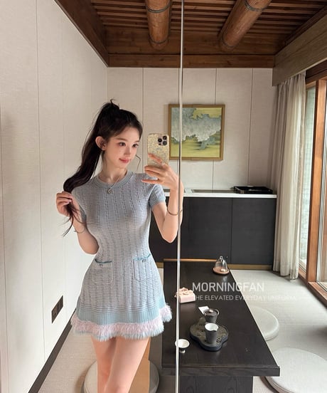 4TypeYarn Knit OP + Cardigan