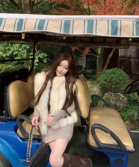 Off Shoulder Hollow Knit OP