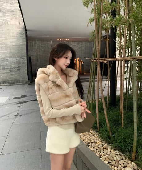 Faux Mink Velvet Short Pants