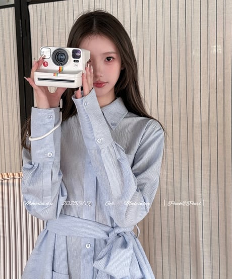 Fairy Waist Check Shirt Dress