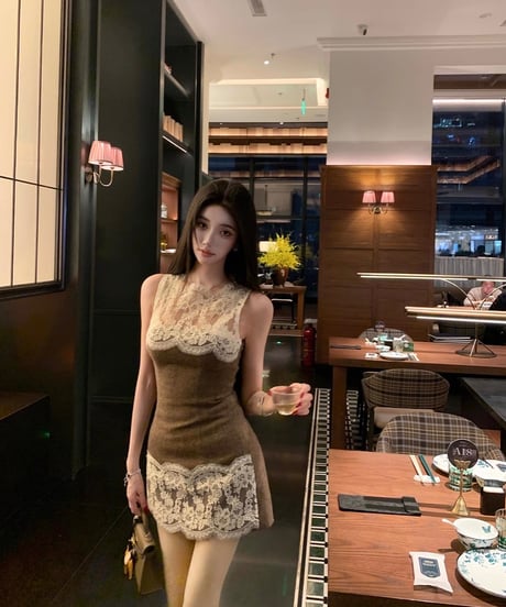 Lace Patch Dress