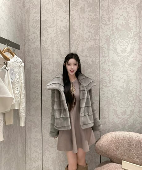lace-up Knit OP