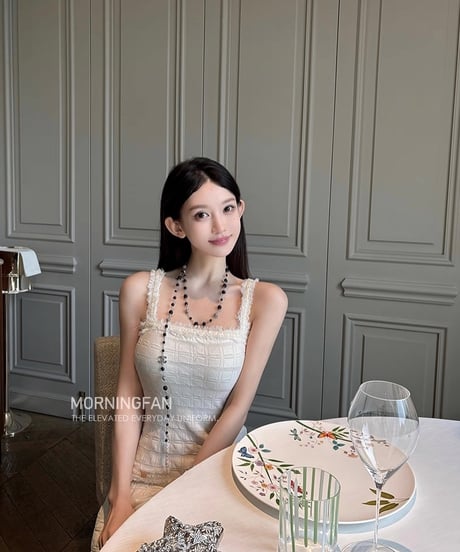 Elegant Texture Dress【White】