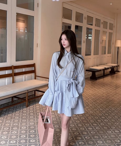 Fairy Waist Check Shirt Dress
