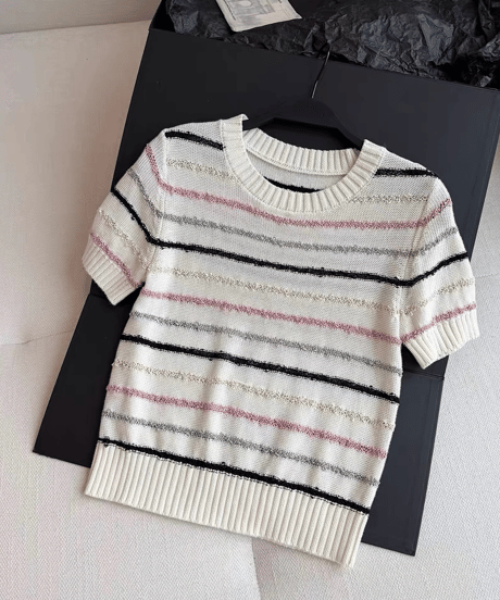 Striped Knit S/S
