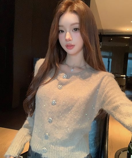 glitter Sweater Cardigan