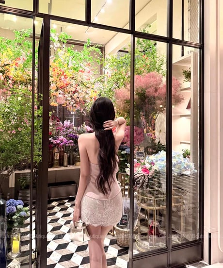 Frilled Halter Neck Top【Pink】