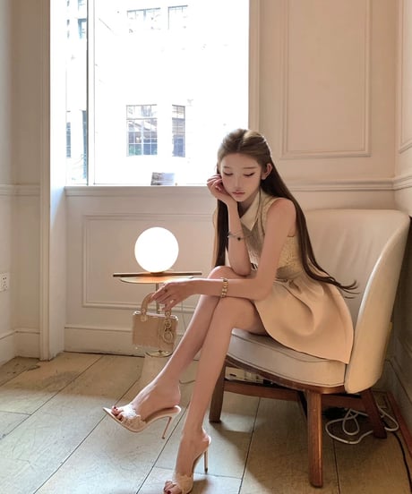 Lace Nude Pink Collar Dress