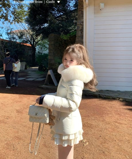 Waist Ribbon Down Jacket