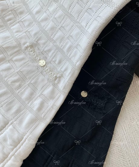Elegant Texture Dress【White】