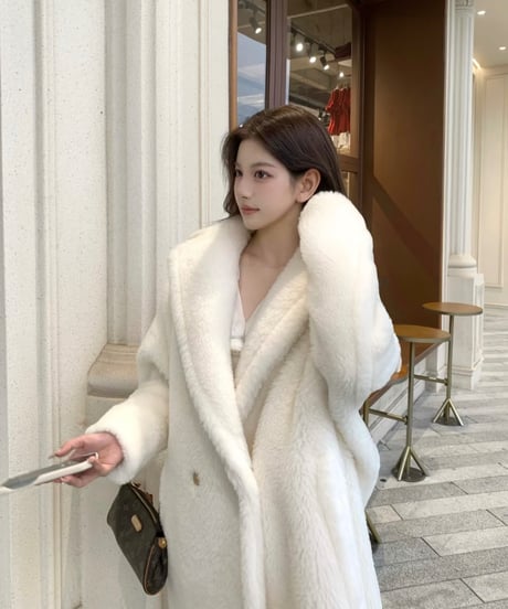 Teddy Bear Fur Coat【White】